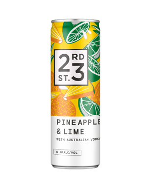 23rd Street Distillery Pineapple & Lime With Australian Vodka Cans 300ml  Can