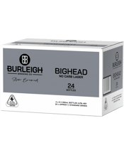 Burleigh Brewing Co. Big Head No Carb Beer Bottles 330ml  24 Case