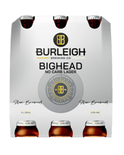 Burleigh Brewing Co. Big Head No Carb Beer Bottles 330ml  6 Pack