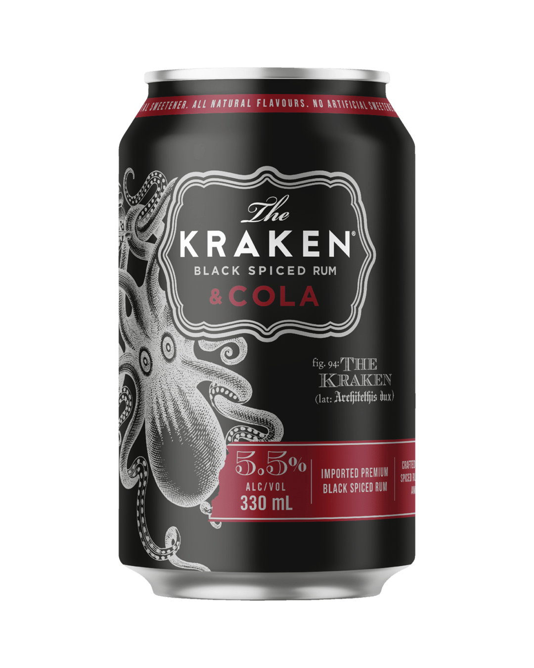 Buy The Kraken Black Spiced Rum & Cola Bottles 330ml online with (same