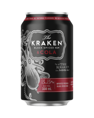 The Kraken Spiced Rum & Cola Cans 330ml  Can