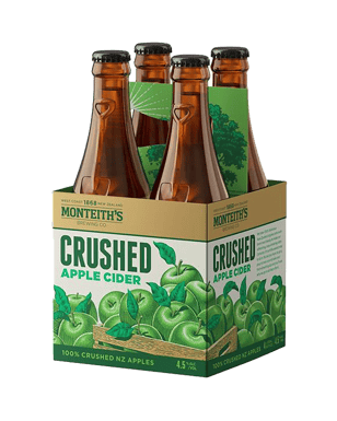 Monteith's Crushed Apple Cider 330ml  4 Pack