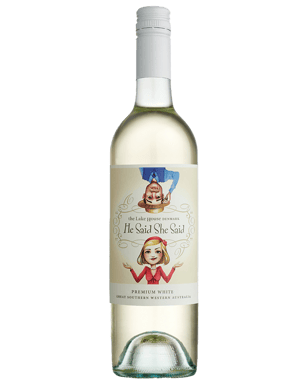 The Lake House He Said She Said Classic White  Bottle