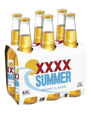 Xxxx Summer Bright Lager Bottles 330ml  6 Pack