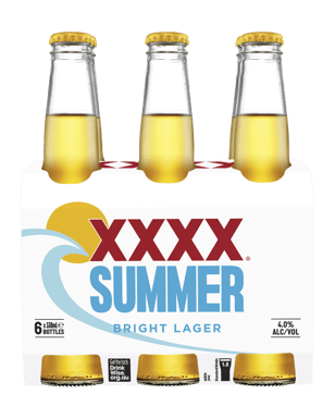 Xxxx Summer Bright Lager Bottles 330ml  6 Pack