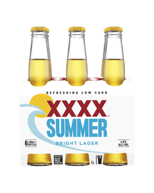Xxxx Summer Bright Lager Bottles 330ml  Bottle