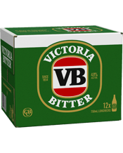 Victoria Bitter 750ml  12 Case