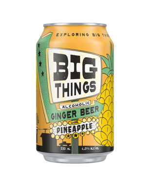 Big Things Ginger Beer & Pineapple Cans 330ml  Can