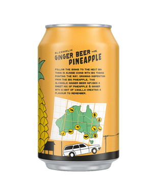 Big Things Ginger Beer & Pineapple Cans 330ml  Can