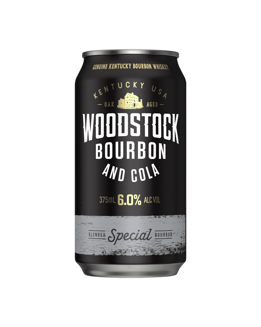 Woodstock Bourbon & Cola Cans 6% 375mL
