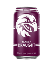 4 Pines Manly Warringah Sea Eagles Draught Cans 375ml  Can