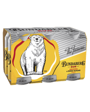 Bundaberg Rum & Zero Sugar Cola Cans 375ml  6 Pack