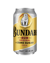 Bundaberg Rum & Zero Sugar Cola Cans 375ml  Can