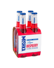 Mishka Vodka Ripe Raspberry Bottles 275ml  4 Pack