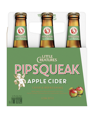 Little Creatures Pipsqueak Apple Cider Bottles 330ml  6 Pack
