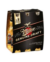 Miller Genuine Draft 330ml  6 Pack
