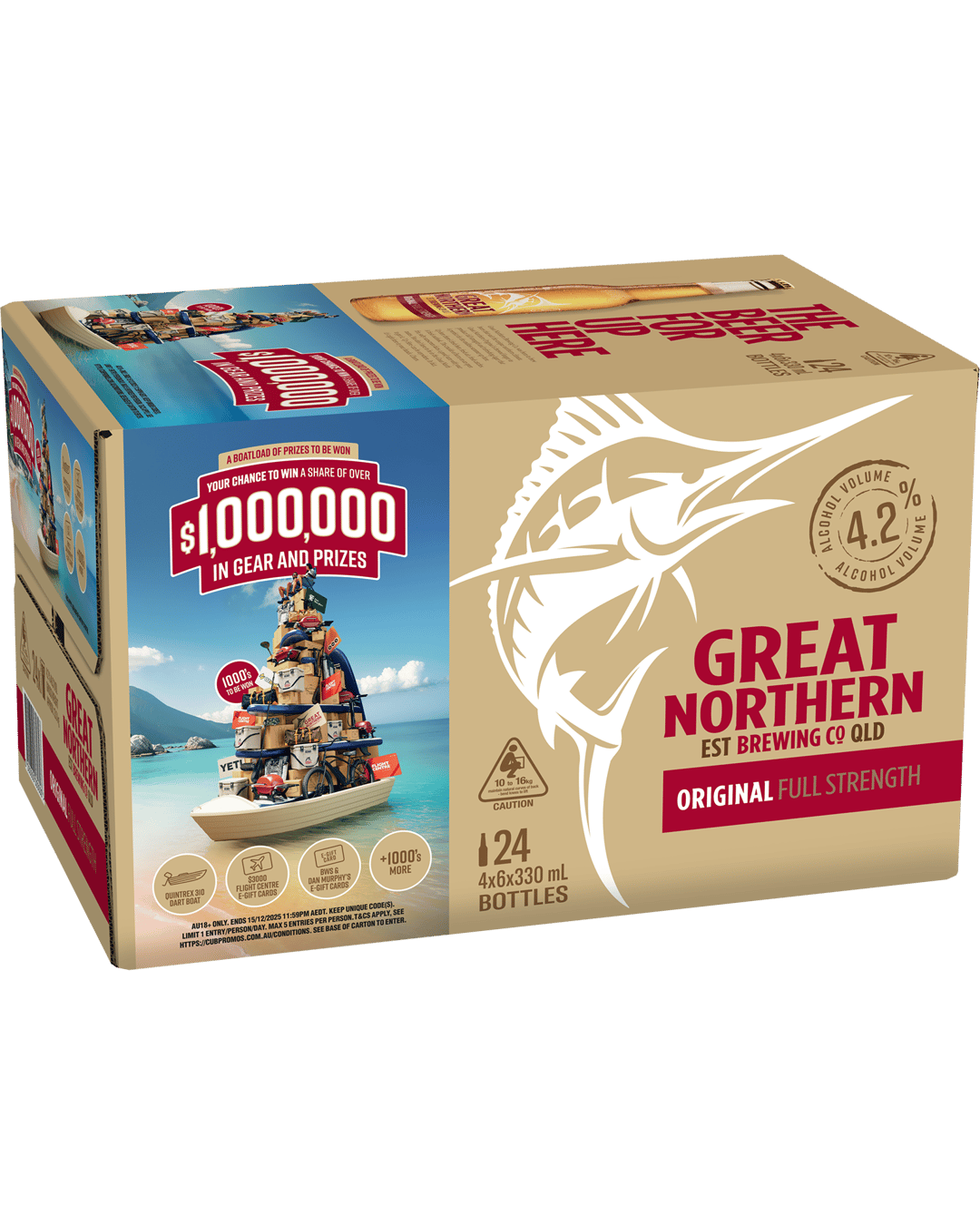 Buy Great Northern Brewing Co. Original Lager Cans 30 Block 375ml online with (sameday FREE