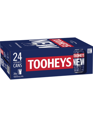 Tooheys New Cans 375ml  24 Case