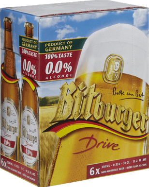 Bitburger Drive: NA Lager (6pk)