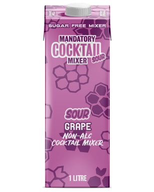 Mandatory Spirit Co. Sour Grape Cocktail Mixer 1l  Each