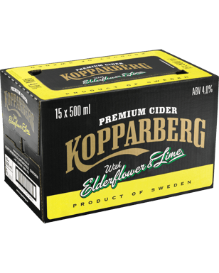 Kopparberg Elderflower & Lime Cider 500ml  15 Case