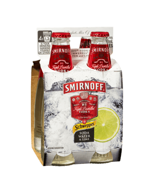 Smirnoff Classic Mix Lime & Soda 275ml  Bottle