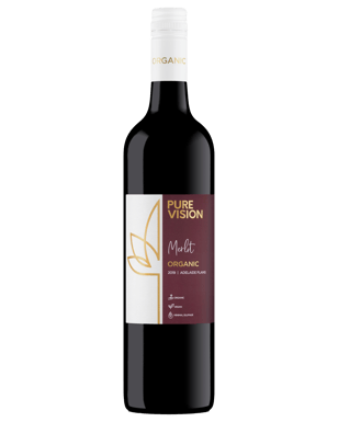 Pure Vision Organic Merlot  Bottle