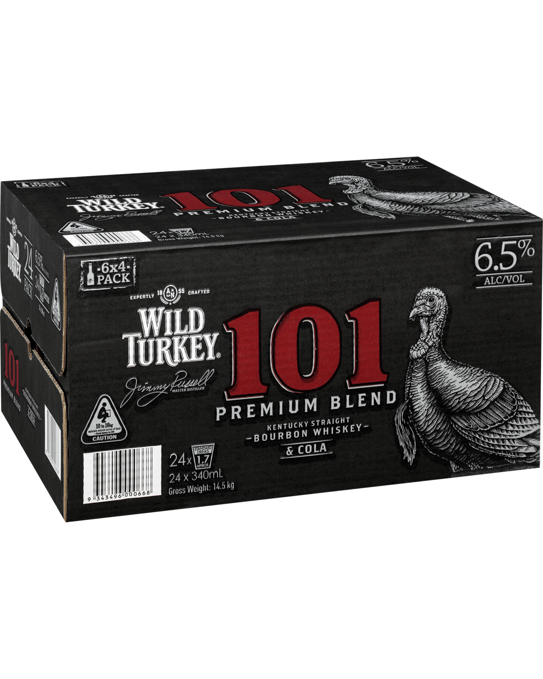 Buy Wild Turkey 101 Bourbon & Zero Cola 10 Pack 375ml online with (sameday FREE delivery*) in