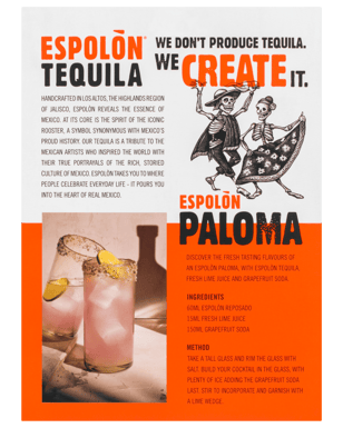 Espolon Vap Reposado 700ml & Highball Glass Giftpack  undefined