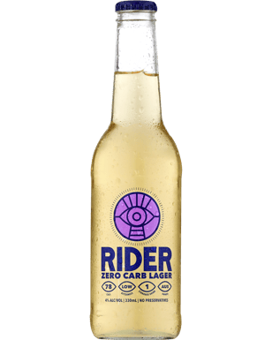 Rider Zero Carb 4% Lager Bottles 330ml  Bottle