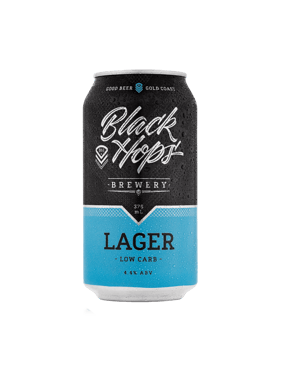 Black Hops Lager Low Carb Can 375ml  Can