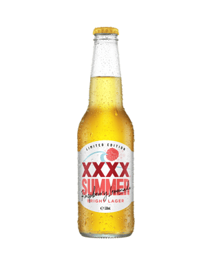 Xxxx Summer Bright Lager Raspberry Lemonade Bottle 330m  Bottle