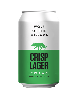 Wolf Of The Willows Crisp Lager Cans 355ml  Can