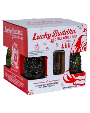 Lucky Beer Gift Pack With Glasses  Pack