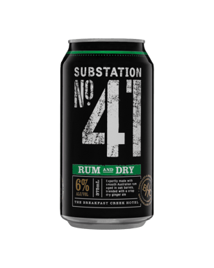 Substation No.41 Rum And Ginger Ale 6% Cans 375ml  Bottle