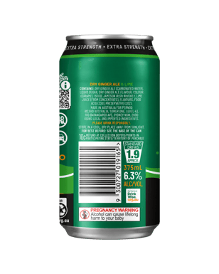 Jameson Irish Whiskey Smooth Dry & Lime 6.3% Cans 375ml  Can