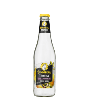 Bundaberg Tropics Mango & Passionfruit With Soda 330ml  Bottle