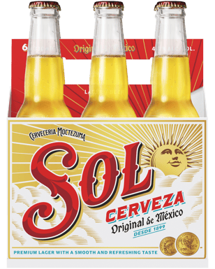 Sol Cerveza Original Bottles 330ml  6 Pack