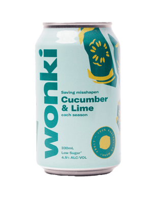 Wonki Cucumber And Lime Cans 330ml  Can