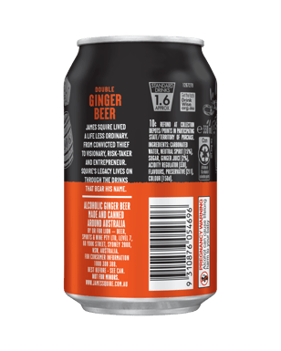 James Squire Alcoholic Ginger Beer Double Can 330ml  Can