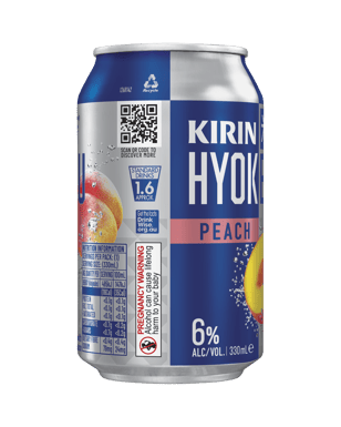 Kirin Hyoketsu Peach 330ml Can  Can