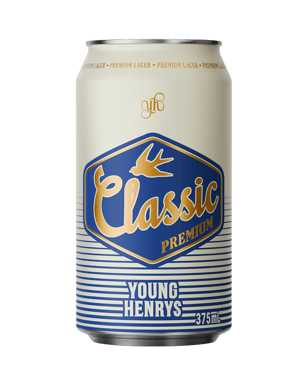 Young Henrys Classic Premium Lager Cans 375ml  Can