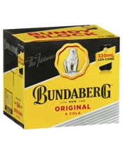 Bundaberg Up Rum & Cola Cans 24 Pack 330ml  Case