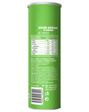 Pringles Sour Cream & Onion 134g  undefined