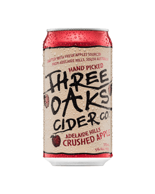 Three Oaks Cider Co. Crushed Apple Cider Cans 10 Pack 375ml  Can