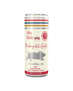 Squealing Pig Strawberry Rosé Spritzer Cans 250ml  Can