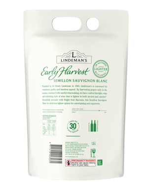 Lindeman's Early Harvest Semillon Sauvignon Blanc Bagnum 1.5l  Each