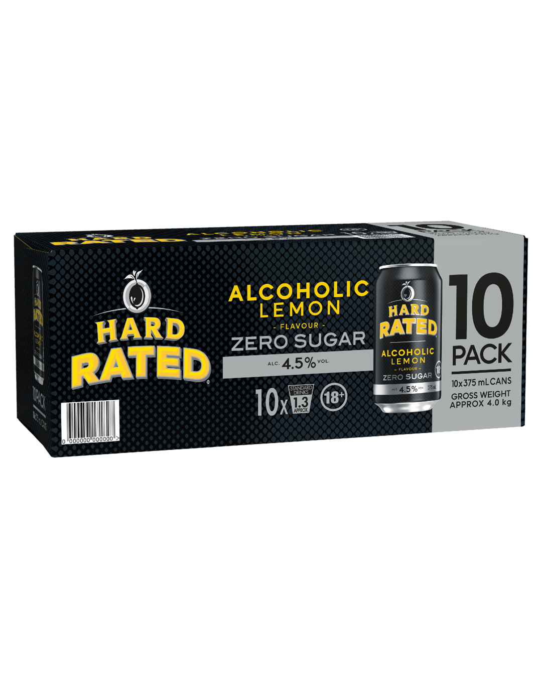 Hard Rated No Sugar Can 10x375mL