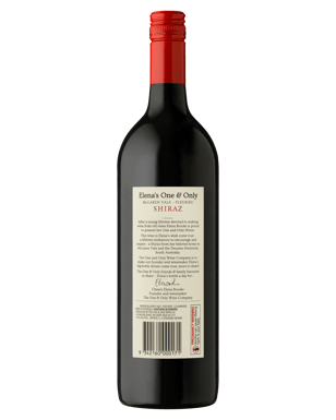 Elena’s Wines One & Only Shiraz 1l  Bottle