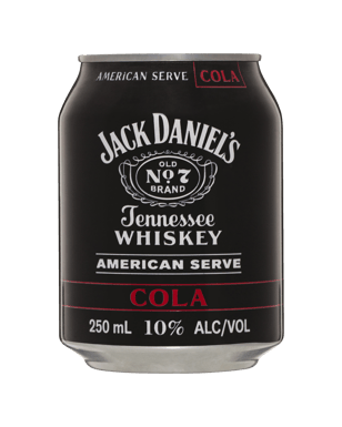Jack Daniel's American Serve & Cola Cans 250ml  Can